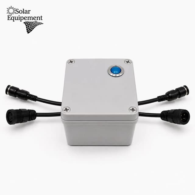 Boîtier de connexion – nettoyage de panneaux solaires