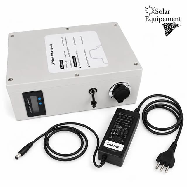 Batterie lithium 25,2 V / 25 Ah – nettoyage de panneaux solaires